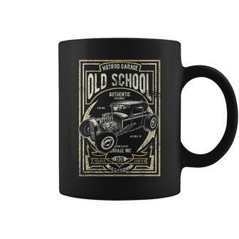 Old School Vintage Hot Rod Garage Men Classic Car Coffee Mug | Mazezy