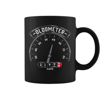 Oldometer - Funny 60Th Birthday Gifts For Men 60 Bday Gifts Coffee Mug | Mazezy