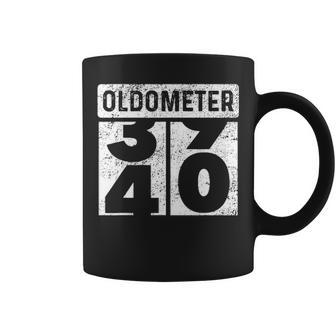 Oldometer Odometer Funny 40Th Birthday Gift 40 Yrs Coffee Mug - Seseable