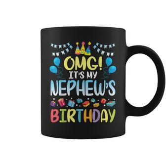 Omg Its My Nephews Birthday Happy To Me You Uncle Aunt Coffee Mug | Mazezy