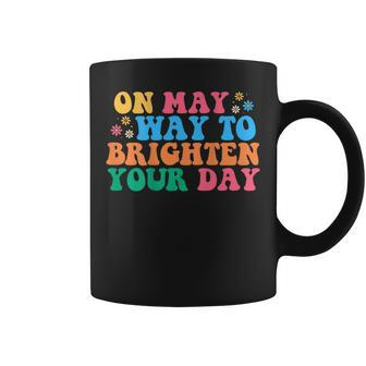 On My Way To Brighten Your Day 70S Groovy Retro Color Coffee Mug | Mazezy