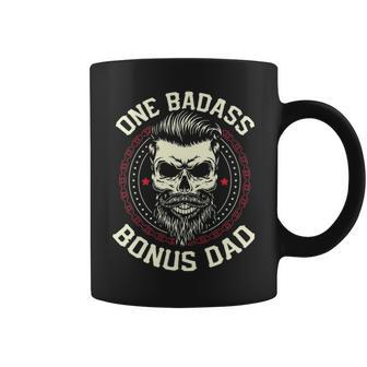 One Badass Bonus Dad Funny Fathers Day Gift Coffee Mug - Seseable