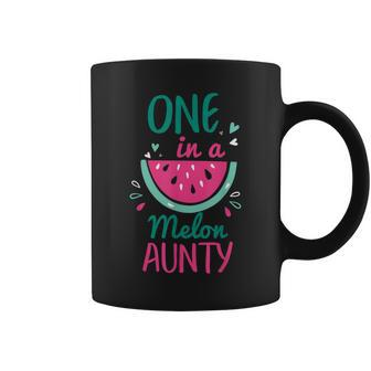 One In A Melon Aunty Watermelon Family Matching Coffee Mug | Mazezy