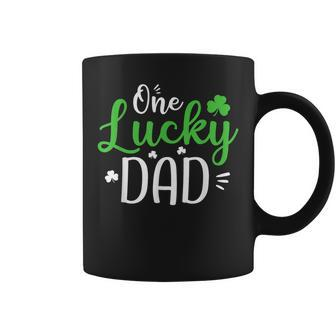 One Lucky Dad Funny St Patricks Day Gift For Daddy V2 Coffee Mug - Thegiftio UK