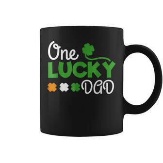 One Lucky Dad St Patricks Day Pregnancy Announcemen Coffee Mug - Seseable