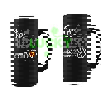 One Lucky Dad St Patricks Day Pregnancy Announcemen Coffee Mug | Seseable CA