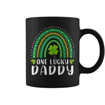 One Lucky Daddy Rainbow Saint Patricks Day Dad Father Papa Coffee Mug | Mazezy