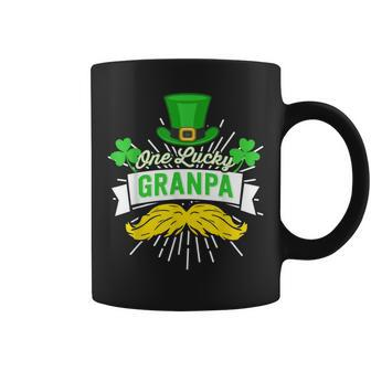 One Lucky Grandpa Beard Leprechaun Irish St Patricks Day Coffee Mug - Seseable