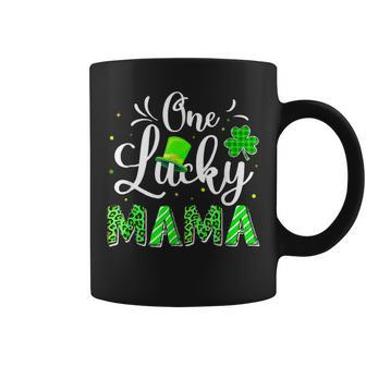 One Lucky Mama Irish Shamrock Leopard St Patricks Day Women Coffee Mug - Seseable