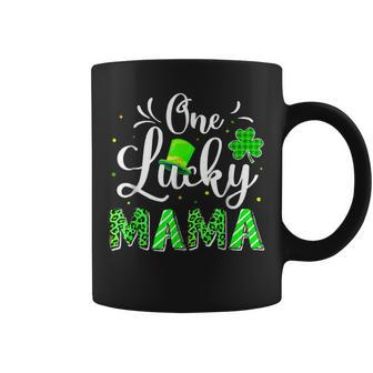 One Lucky Mama Irish Shamrock Leopard St Patricks Day Women Coffee Mug - Seseable