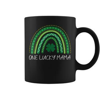 One Lucky Mama Rainbow St Patrick’S Day Mom Mother Womens Coffee Mug - Thegiftio UK