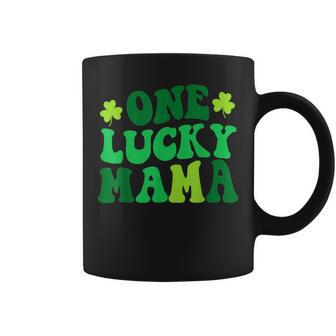 One Lucky Mama Retro Vintage St Patricks Day Clothes Coffee Mug | Mazezy UK