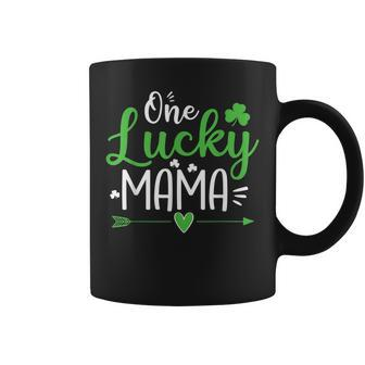 One Lucky Mama Shirt St Patricks Day Funny Mom Gift Coffee Mug | Mazezy DE