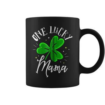 One Lucky Mama St Patricks Day Leaf Clover St Paddys Day Coffee Mug - Seseable