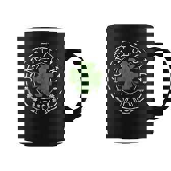 One Lucky Mom Funny Mother Irish Shamrocks St Patricks Day Coffee Mug | Mazezy