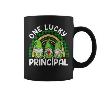 One Lucky Principal Gnomes St Patricks Rainbow Coffee Mug - Seseable
