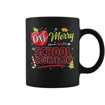 One Merry School Counselor Funny Christmas Xmas Men Women Coffee Mug - Thegiftio UK