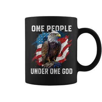 One People Under One God Religious American Christian Coffee Mug | Mazezy