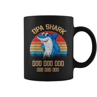 Opa Shark Fathers Day Gift From Family V3 Coffee Mug - Seseable