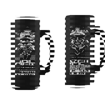 Oppelt Blood Runs Through My Veins Coffee Mug - Seseable