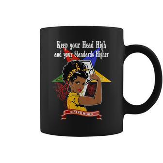 Order Of The Eastern Star Oes Sisterhood Keep Your Head High Coffee Mug | Mazezy