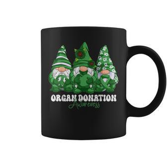 Organ Donation Awareness Month Green Ribbon Gnomies Coffee Mug | Mazezy