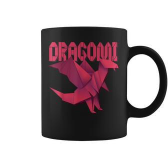 Origami Dragon Named Dragomi Funny Gift To Birthday Or Xmas Coffee Mug - Seseable