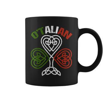 Otalian Italian Irish Relationship Ireland St Patricks Day Coffee Mug - Seseable