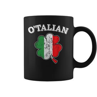Otalian Shamrock And Italy Flag For Italian St Patricks Day Coffee Mug | Mazezy