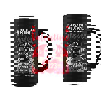 Our First Valentine As Mr And Mrs 2023 Hearts Valentines Day Coffee Mug - Seseable