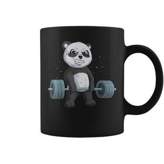 Panda Bear Weightlifting Funny Deadlift Men Fitness Gym Coffee Mug | Mazezy UK