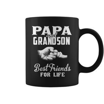 Papa And Grandson Best Friends For Life Grandpa Gift Men Coffee Mug | Mazezy