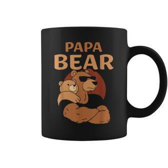 Papa Bear Bears Animal Pun Lover Dad Father Daddy Fathers Coffee Mug | Mazezy