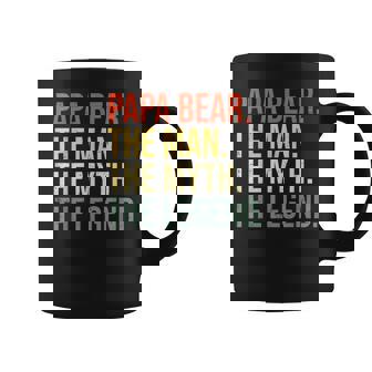 Papa Bear The Man The Myth The Legend Best Dad Fathers Day Gift For Mens Coffee Mug | Mazezy