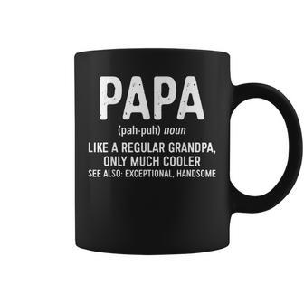 Papa Definition Like A Regular Grandpa Only Cooler Gift For Mens Coffee Mug | Mazezy