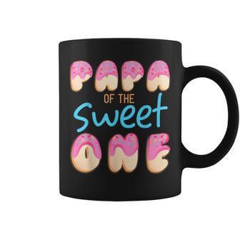 Papa Of Sweet One First Birthday Party Matching Family Donut Coffee Mug - Thegiftio UK