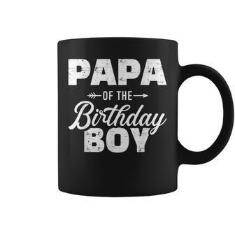 Papa Of The Birthday Boy Matching Family For Grandpa Or Dad Gift For Mens Coffee Mug | Mazezy