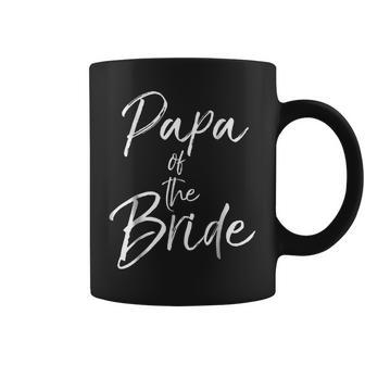 Papa Of The Bride Fun Cute Proud Grandpa Coffee Mug | Mazezy
