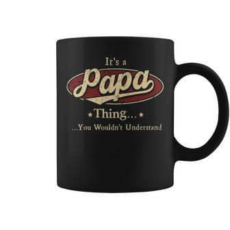 Papa Personalized Name Gifts Name Print S With Name Papa Coffee Mug - Seseable