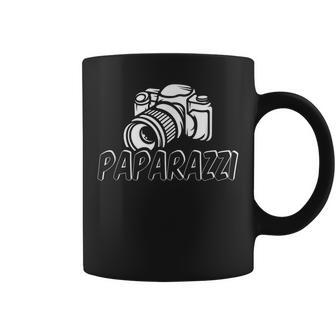 Paparazzi Funny Dad Photographer Retro Camera Coffee Mug - Seseable