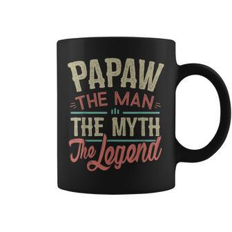 Papaw From Grandchildren Papaw The Myth The Legend Gift For Mens Coffee Mug - Seseable