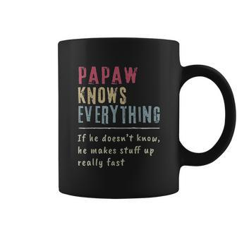 Papaw Know Everything Grandpa Gift Coffee Mug - Thegiftio UK