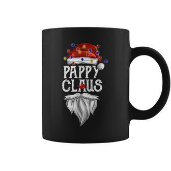 Pappy Claus Santa Hat Christmas Light Best Pappy Ever Gift Coffee Mug - Seseable