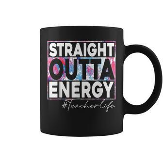 Paraprofessional Straight Outta Energy Teacher Life Rainbow Coffee Mug - Thegiftio UK