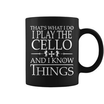Passionate Cello Players Are Smart And They Know Things Coffee Mug - Seseable