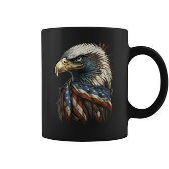 Patriotic Bald Eagle 4Th Of July Men Usa American Flag Coffee Mug - Thegiftio UK