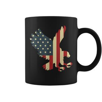 Patriotic Eagle Usa American Flag Proud Veteran Coffee Mug - Seseable