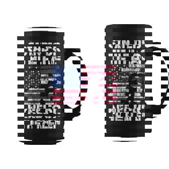 Patriotic Military Veteran American Flag Stand For Men Women Coffee Mug | Seseable CA