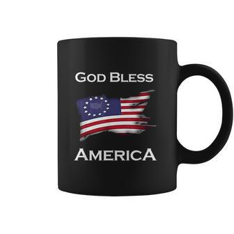 Patriotism Betsy Ross Flag God Bless America Men Patriotic Coffee Mug - Thegiftio UK