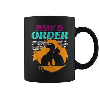 Paw And Order Special Feline Unit Pets Training Animal Lover Coffee Mug - Seseable